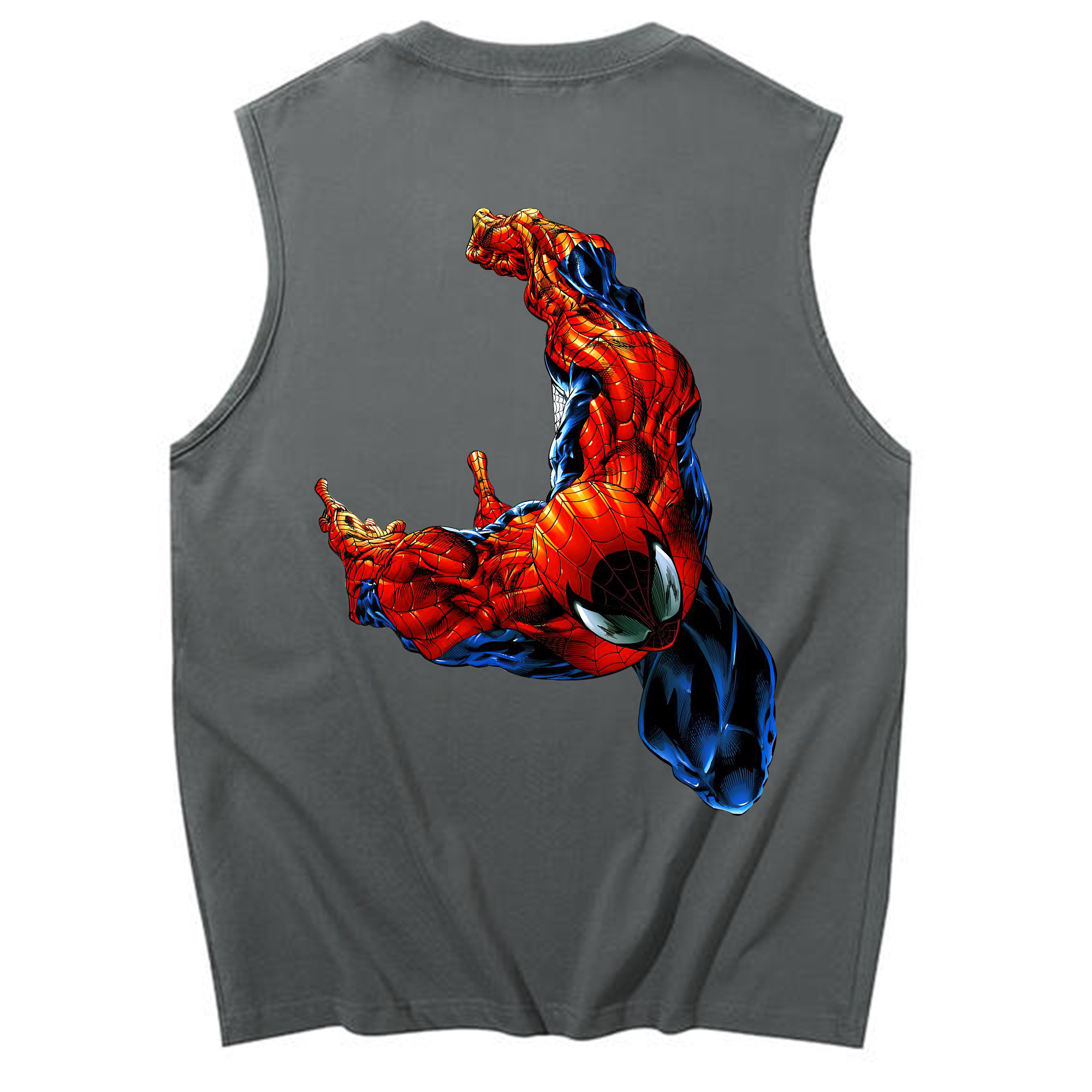 （画像用） Spider Man スパイダーマン コットン100％タンクトップ（背面プリント）